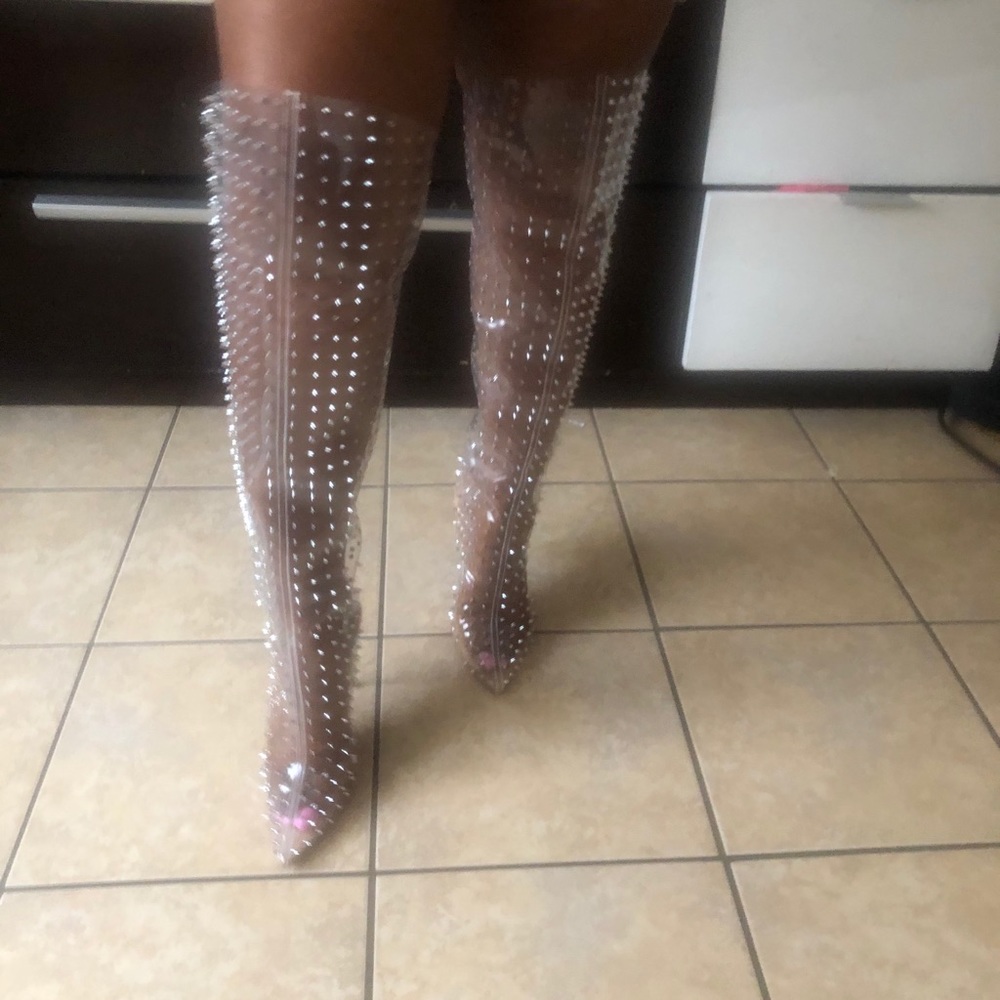 Steve Madden Vava-S Clear Boots - Picture 7 of 13